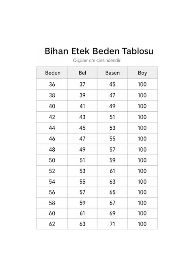 Bihan Store Kadın Beli Kemerli Çima Dikişli Tam Boy Çan Etek 3859-saks