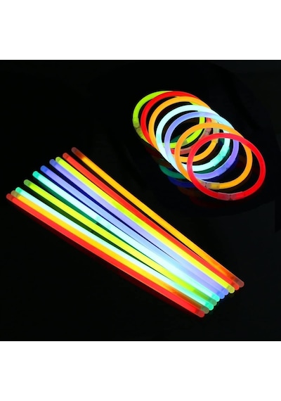 Vicloon Işıklı Çubuk, Işık Çubuğu Cyalume Glowsticks Düğün Parti Doğum Günü İçin Bağlayıcı İle Çok R Genel