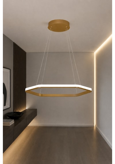 AvizeGO Ares Led Sarkıt Avize Beyaz Işık Eskitme