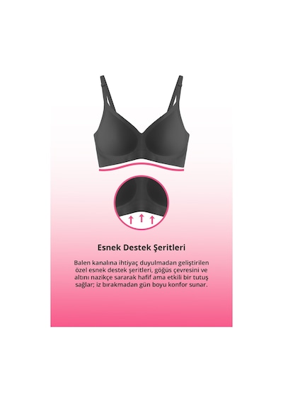 Cottonhill Seamless Bra - Soft Lazer Kesim Balensiz Ayarlanabilir Askılı Dikişsiz Kadın Sütyen 2'li Paket-2 Çok Renkli