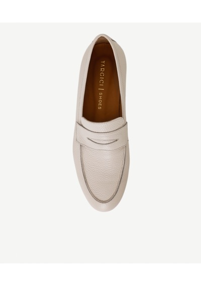 Yargıcı Konforlu Deri Loafer 26ykay4037x 006 Ekru