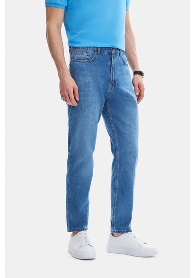 Back And Bond Açık Lacivert Tapered Fit Denim Pantolon Çok Renkli