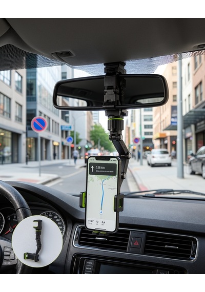 Araç İçi Telefon Tutucu 360 Dönebilen Katlanabilir Uczztelefontutucu-1