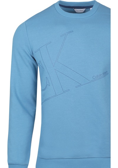 Calvin Klein Erkek Sweatshirt 40kc424 340 Mavi