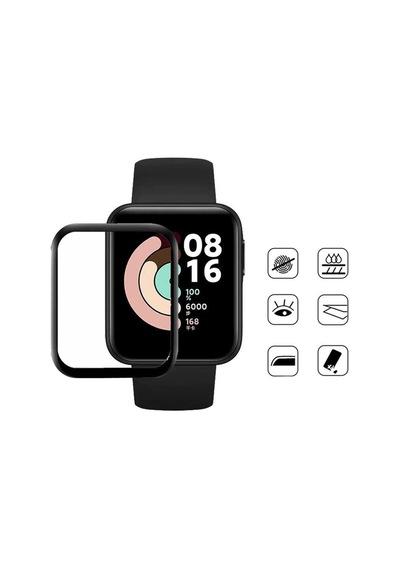 Redmi Watch 3 Active Mkst Pmma Pet Saat Ekran Koruyucu - Siyah