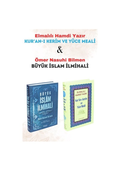 Elmalılı Kur'an-ı Kerim Meali Ve Büyük İslam İlmihali 2 Kitap...