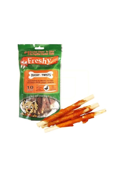 Freshy Ducky Twists Ördek Etli Burgu Çubuk Köpek Ödülü 90 G 10'lu