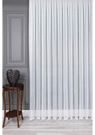 Evdepo Home Kullanıma Hazır Örme Tül Perde (540765923)