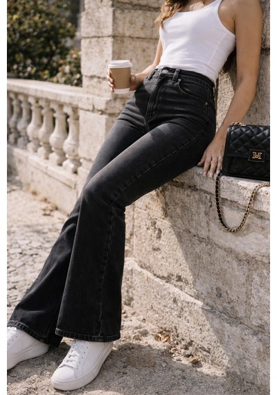 Cedy Denim Cedy Denım Yüksek Kalite Kadın 5 Cep Düşük Bel İspanyol Paça Skinnyfit Esnek Jean Pantolon C619 Siyah Cedy Denim Cedy Denım Yüksek Kalite Kadın 5 Cep Düşük Bel İspanyol Paça Skinnyfit Esnek Jean Pantolon C619 Siyah