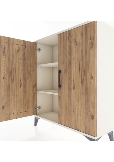 Arges Şifonyer 2 Raflı 2 Kapaklı 88x30x106 Aytaşı-çam Aytaşı