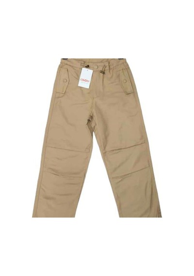 Çikoby Kız Çocuk Beli Paçası Ayarlanabiilir Lastikli Kargo Pantolon-13561-camel Camel