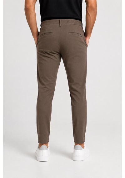 Hzr Wear Erkek Jogger Pantolon Esnek Kumaş Likralı Slim Fit Bağcıklı Kahverengi