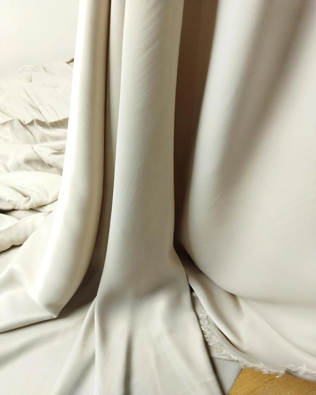 %100 Viskon Mat Bej Renkte En: 140 Cm-1384 Renkli