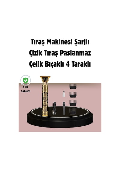 Şarjlı Titanyum Bıçaklı Saç Kesme Makinesi