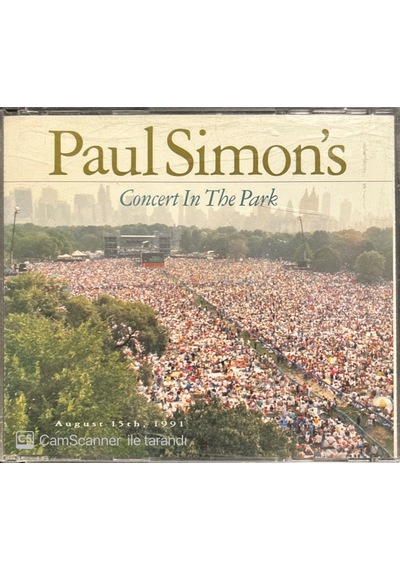 Plak Değildir Cd Dir Cd Paul Simon's Concert In The Park Double