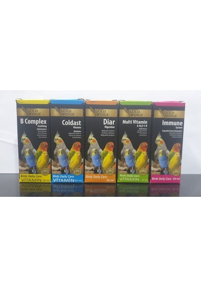 Gold Wings Gold Wings 5 Li Vitamin Seti Tüm Kuşlar Için