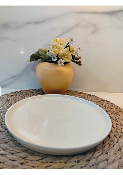 Md Ephesus White Pasta Tabağı 20 Cm Beyaz