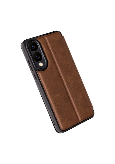 Uray Store Samsung Galaxy Uyumlu  S25 Edge Flip Cover - Taba