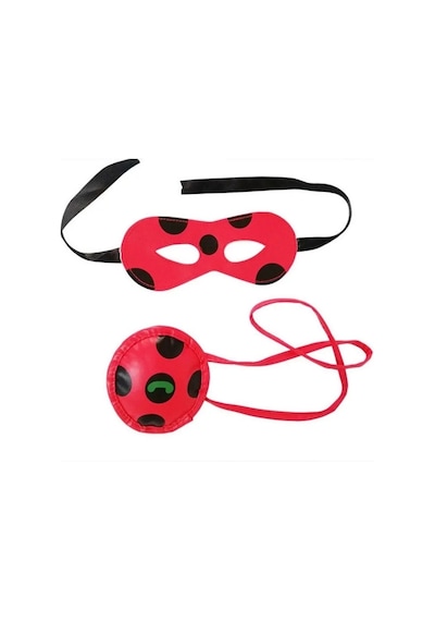 Peruklu Ladybug Uğur Böceği Kostümü Lady Bug Karakedi Uğur B