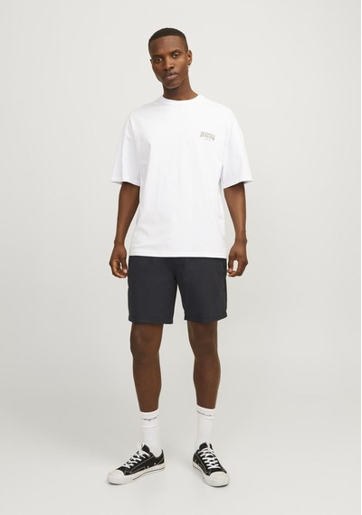 Jack & Jones Erkek Keten Karisimli Chino Sort - Tace 12248627 Black Vizon