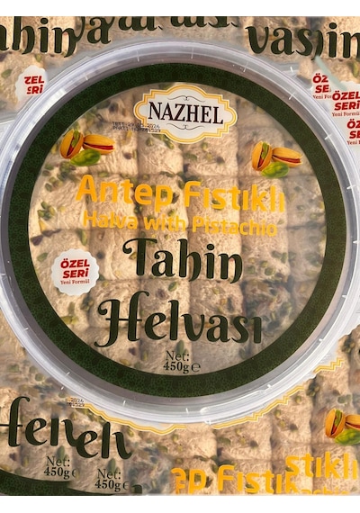Nazhel Antep Fıstıklı Tahin Helvası 450 G