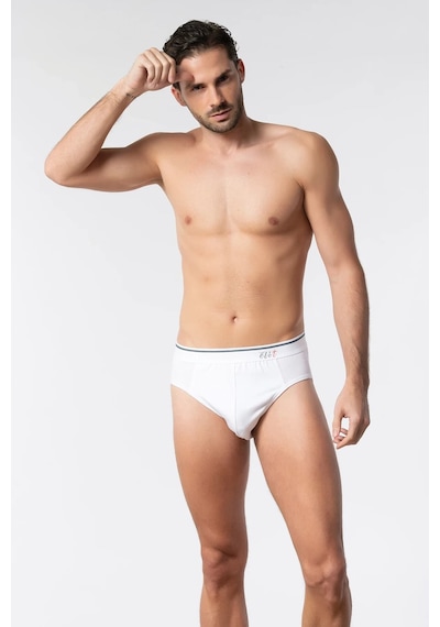 Tutku Elit Erkek Likralı İnce Bel Kemerli Slip Külot 6'lı Paket Elt1351 Beyaz