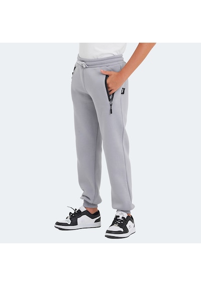 Slazenger  LAMIS Çocuk Fermuar Cepli Taş Gri Eşofman  Altı