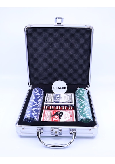 Metal Çantalı 100 Chipli Poker Oyun Seti