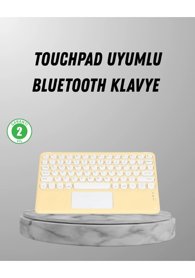 Bluetooth Klavye Kablosuz, Sessiz Tuşlu, Android Apple iOS Windows Uyumlu, Kompakt Taşınabilir Tasarım