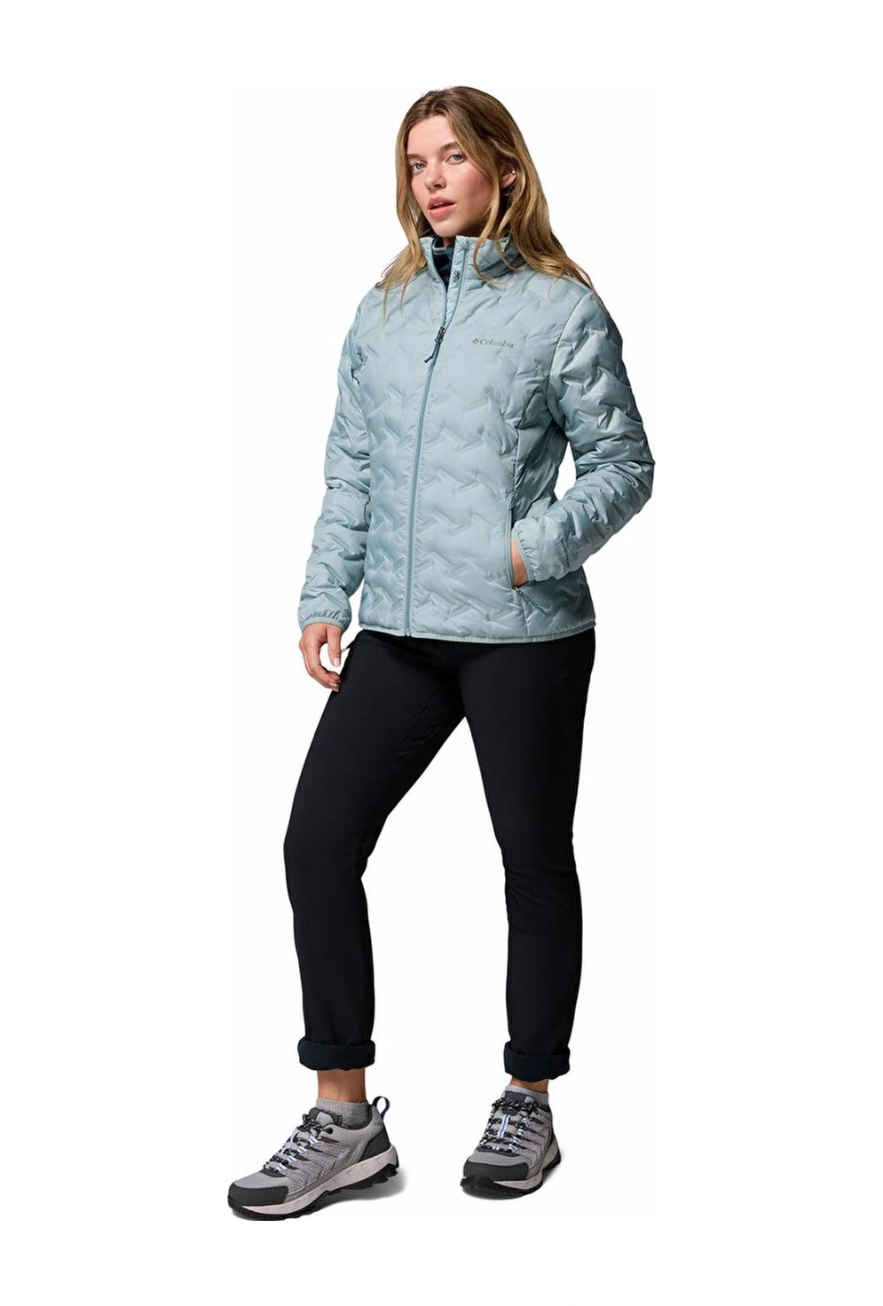 Columbia Wk5173 Delta Ridge Iı Down Jacket Kadın Mont-30853 Mavi