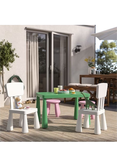 Mammut Çocuk Masası Yeşil Dikdörtgen 77x55 Cm Yeşil