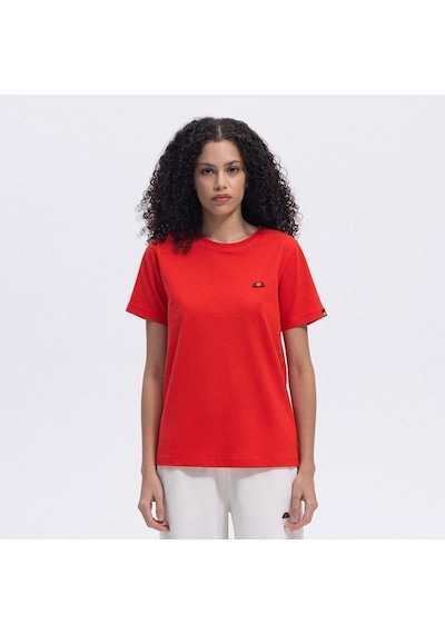 Ellesse Ef174-rd Bisiklet Yaka Kadın T-shirt - Kırmızı Kırmızı