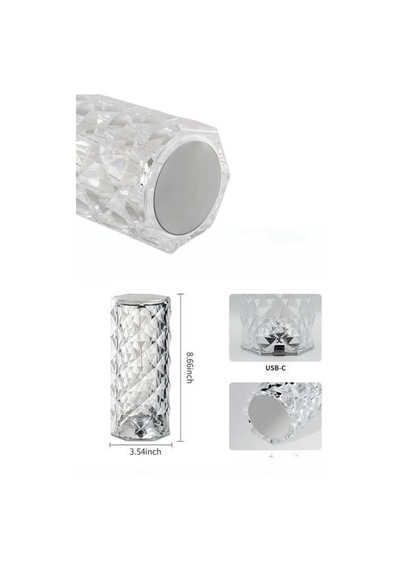 Yeni Nesil Modern Kristal Masa Ve Gece Lambası Dokunmatik Renk Değiştirebilen Standart 02528166