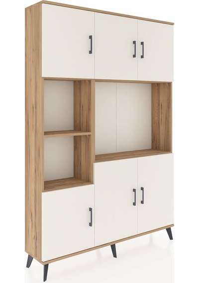 Arges Dolap 9 Raflı 6 Kapaklı 132x30x195 Çam-aytaşı/çam Çam Arges Dolap 9 Raflı 6 Kapaklı 132x30x195 Çam-aytaşı/çam Çam