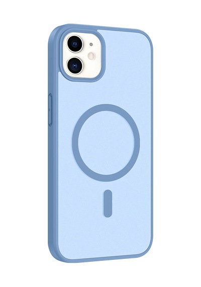 İphone 11 Kılıf Magsafe Kamera Korumalı Mat Parmak İzi Tutmayan Pazarplus Baby Blue