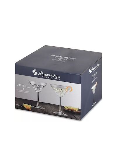 Paşabahçe Estrella 4 Kişilik Martini / Cup Bardağı 250cc Şeffaf