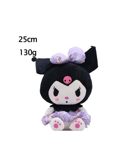Mengtuo Kuromi Peluş Oyuncak Kısa Peluş Çizgi Film Bebeği Pembe Top Kuromi