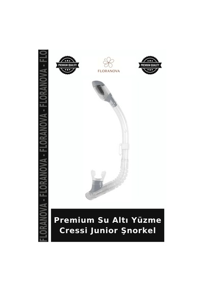 Premium Su Altı Yüzme Cressi Junior Şnorkel Clear