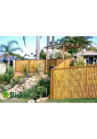 75cm Yükseklik X 500cm Genişlik Bambu Kamış Hasır Çit Dekoratif Bahçe Balkon Ve Duvar Çiti Reed Fence