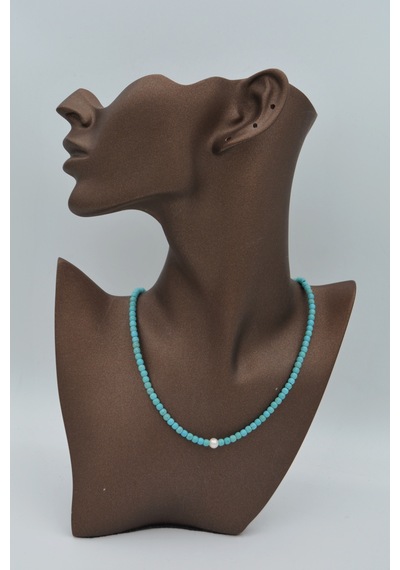Stoneage Inci Ve Turkuaz T Kilit Şifa Kolyesi Sarı