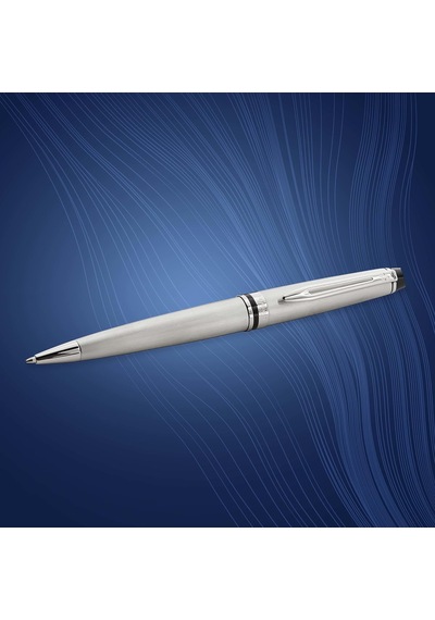 Waterman Expert Paslanmaz Çelik Krom Tasarımlı Tükenmez Kalem, Or Çok Renkli