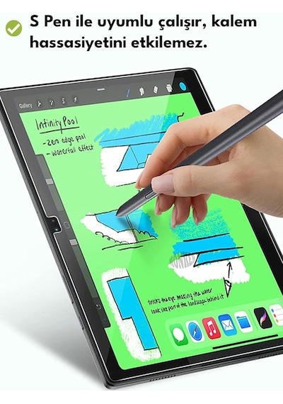Samsung Galaxy Tab A9 + Plus 11 İnç Uyumlu Temperli Ekran Koruyucu Kırılmaz Cam X210 X215 X217