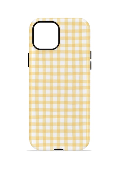 Apple iPhone Uyumlu 13 Vorian Çift Katmanlı Kılıf Butter Gingham