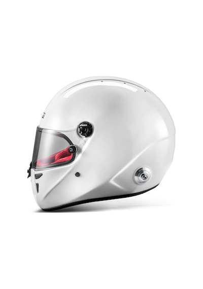 Sparco Stealth Rf Fia Onaylı Kask Beyaz Xl Beden Kırmızı Ped Brh0007b0w090xl