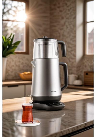 Homend Royaltea Elegant 1774H 1.7 L Konuşan Çay Makinesi
