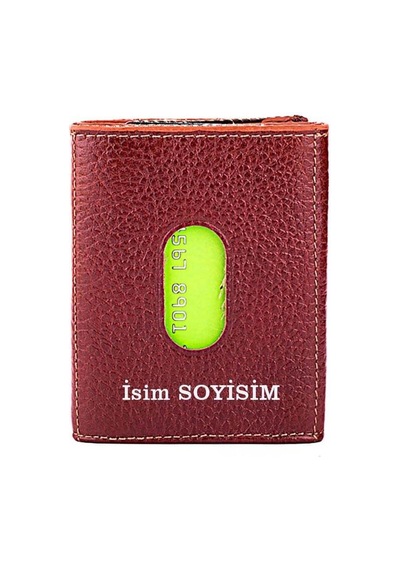 Anı Yüzük Twelve Hakiki Deri Patlı Kartlık Cüzdan Taba