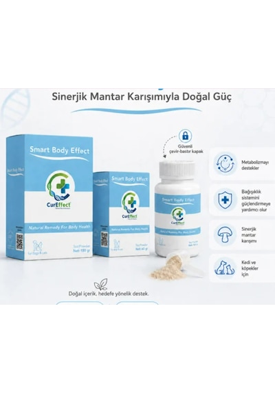 Smart Body Effect Kedi Köpek Reishi Maitake Shiitake İmmün Ve Onkoloji Desteği