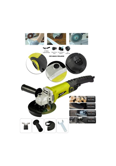 Pro Müller Mlx - 4200 Çelik Şanzıman 6 Kademe Devir Ayarlı Orta Boy Taşlama Ve Kesim Makinesi