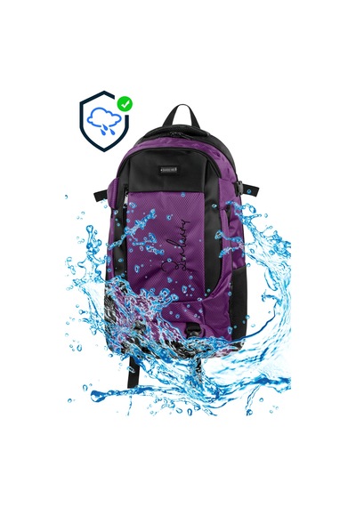 Galb Leather Spor Seyahat Gunluk Outdoor Bel Ve Omuz Destekli Cift Suluklu Laptop Bolmeli Dagci Si mor