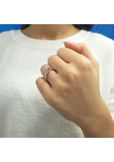 Lova 0,80 Karat Tektaş Görünümlü Pırlanta Yüzük - 1070111